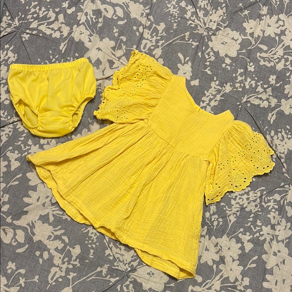 Yellow Dress + Bloomer